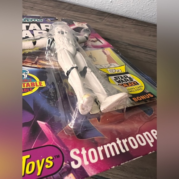 Star Wars NEW Bend-Ems Stormtrooper Action Figure JusToys Storm Trooper Toy 1993 - Picture 5 of 5
